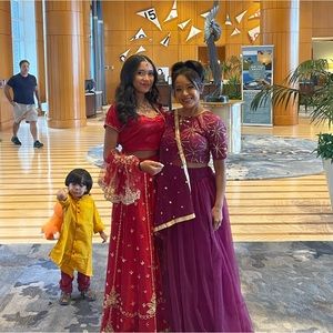 Purple lehenga